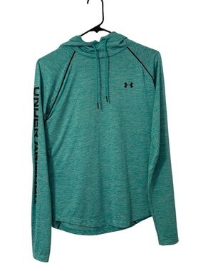 Under Armour Turquoise Velocity Wordmark Lightweight Athletic Hoodie